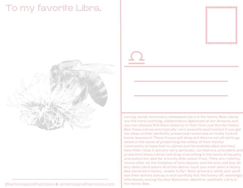 Zodiac Signs as Bugs Postcards